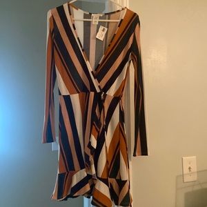 Long sleeve mini dress